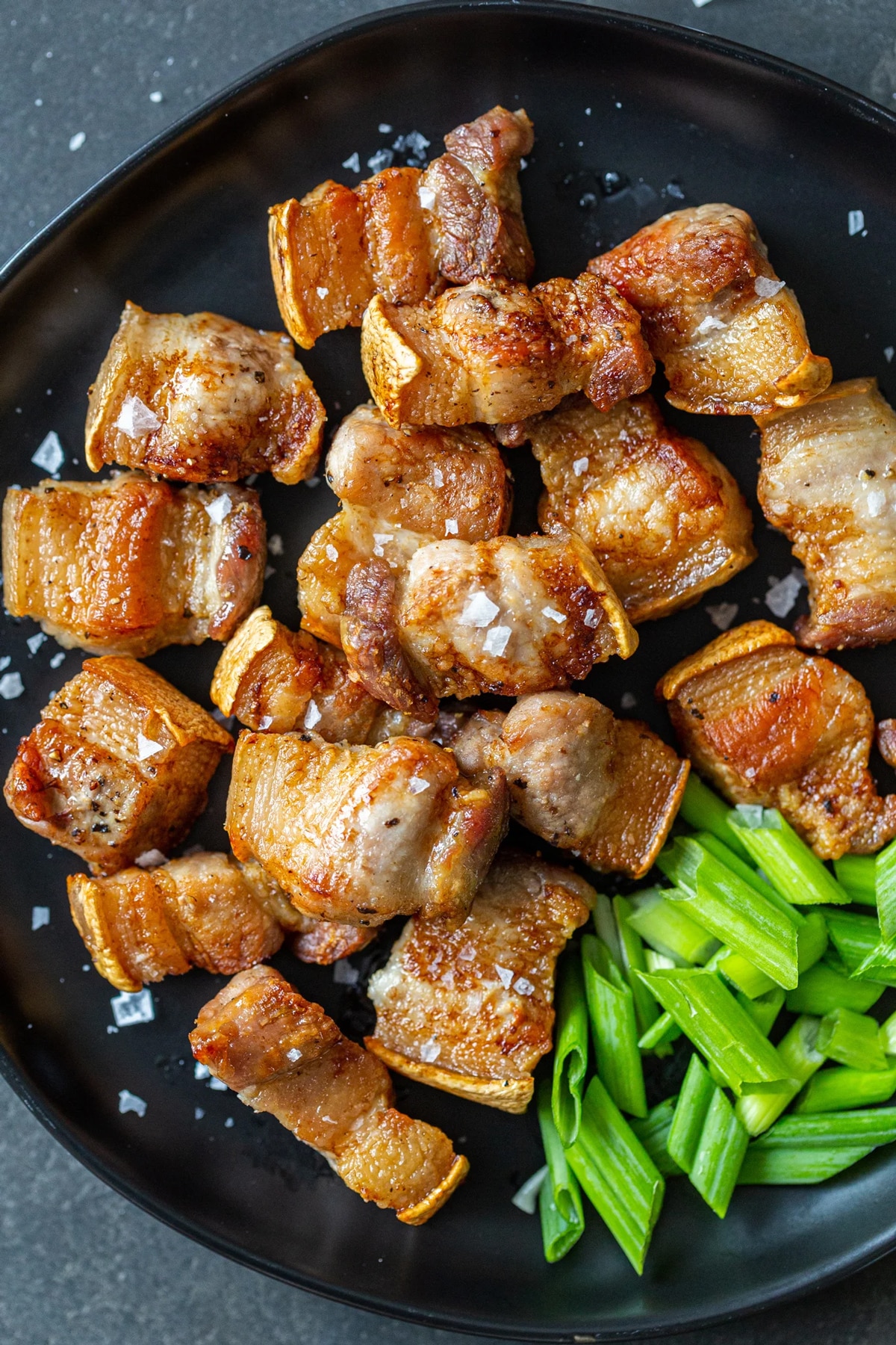 Air fryer pork belly bites (only 3 ingredients)