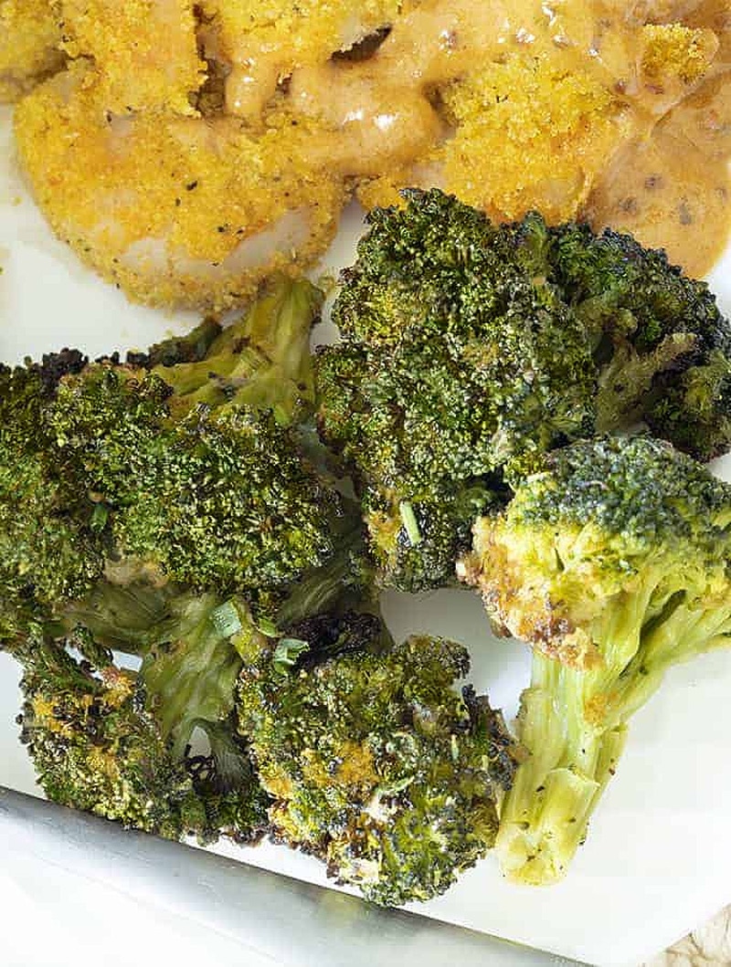 Air fryer sesame ginger broccoli