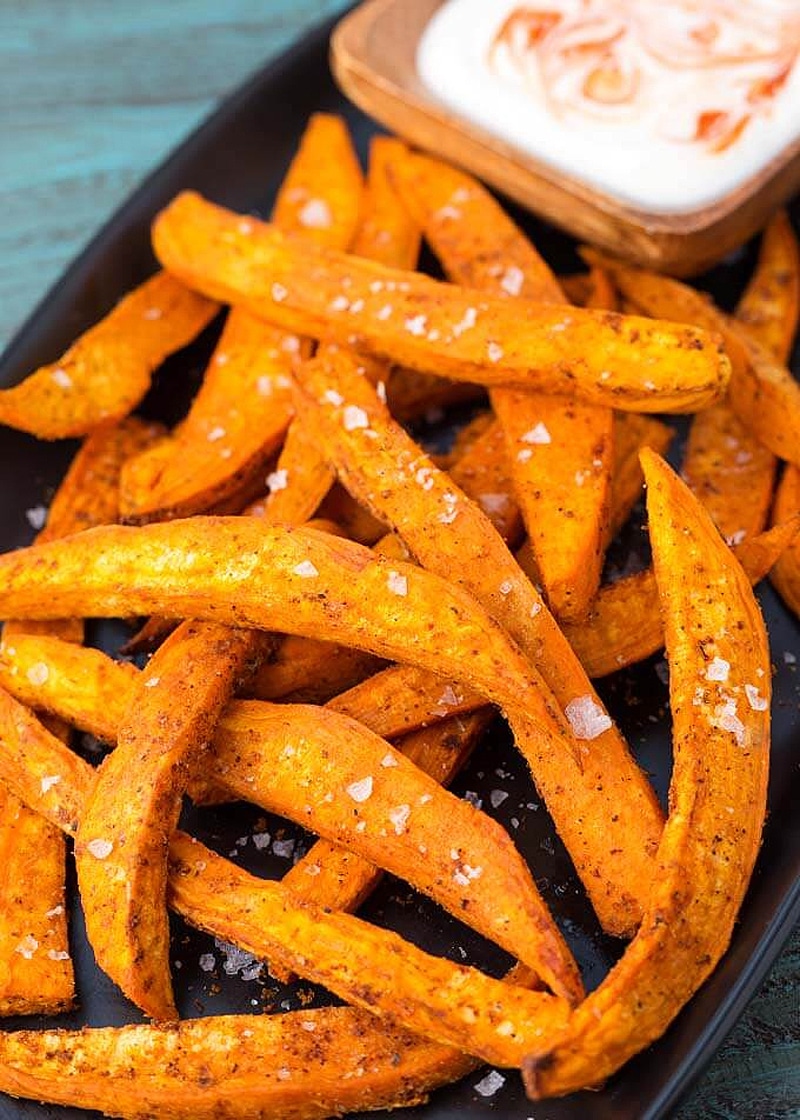 Air fryer sweet potato fries with cumin and more