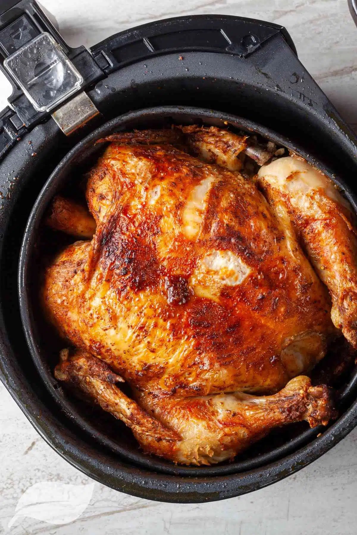 Air-fryer whole chicken recipes. Make easy roast chicken
