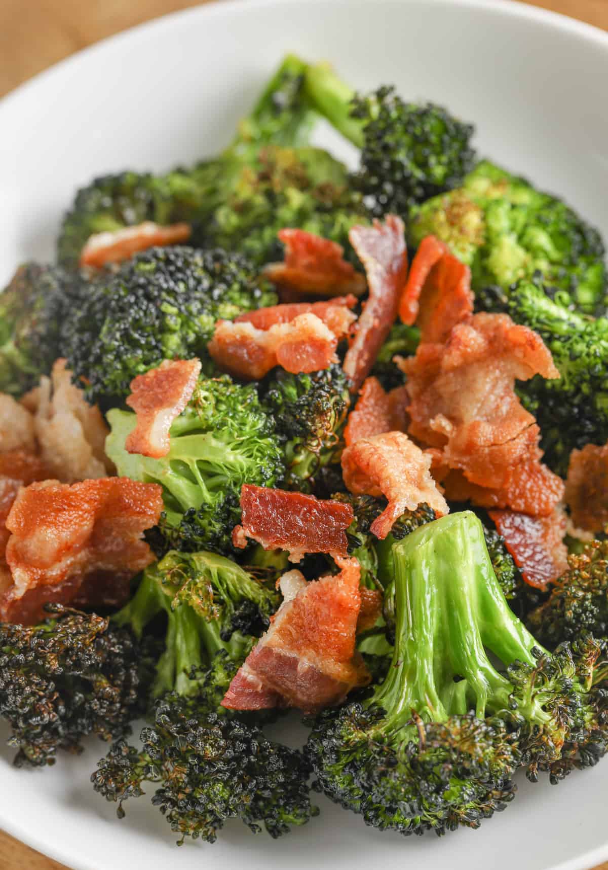 Bacon and broccoli in the air fryer