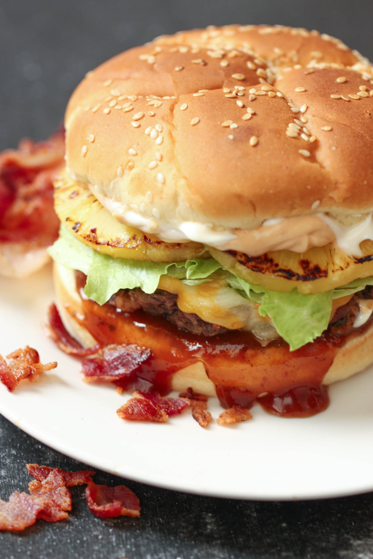 Bacon infused burgers