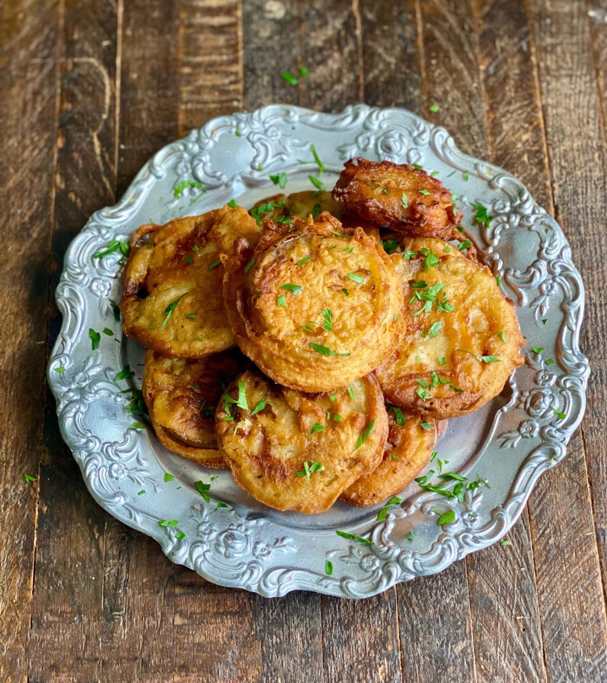 Beer battered fried green tomatoes