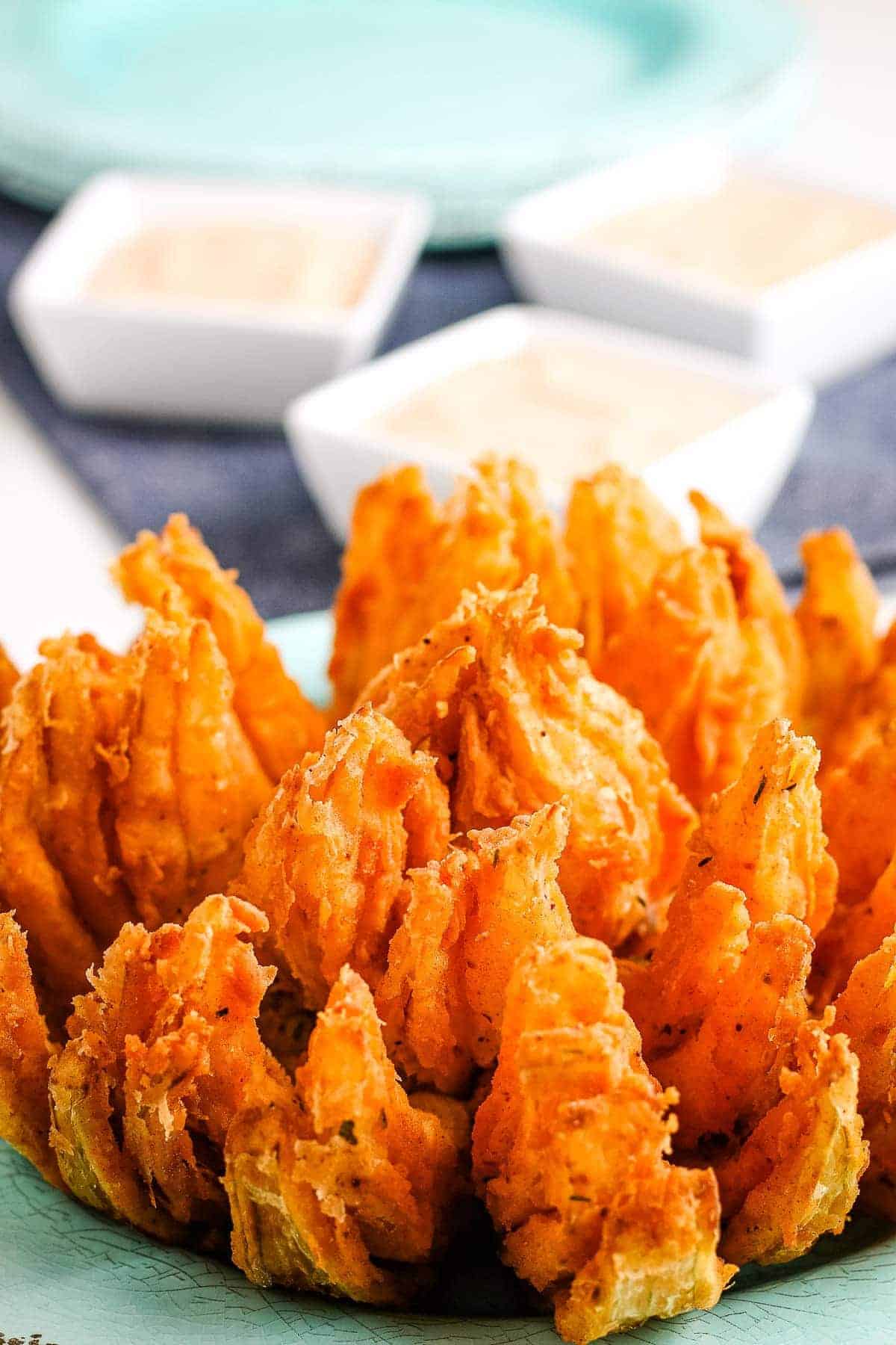 Blooming onion with spicy breading