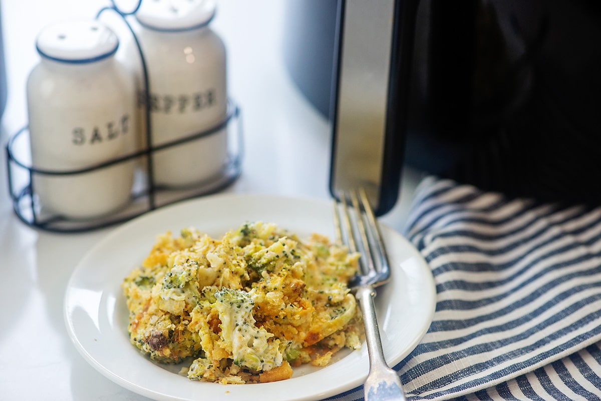 Broccoli and cheese casserole (air fryer)