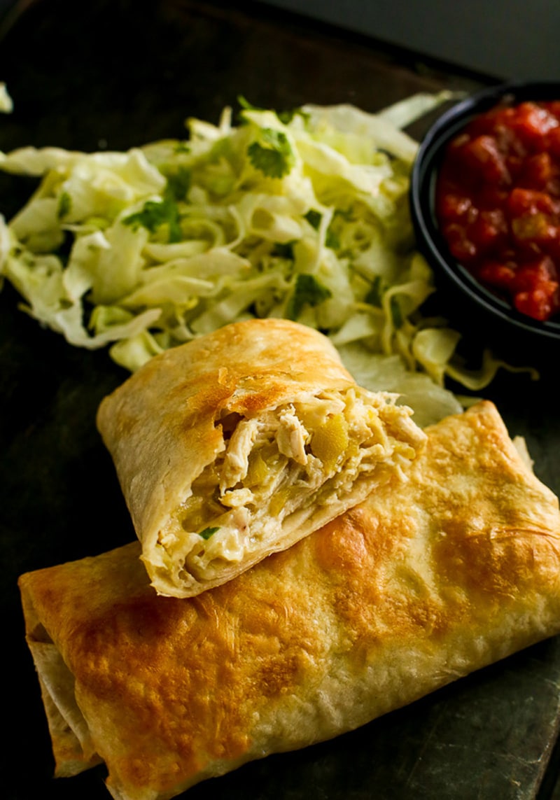 Easy 30-minute chicken chimichanga