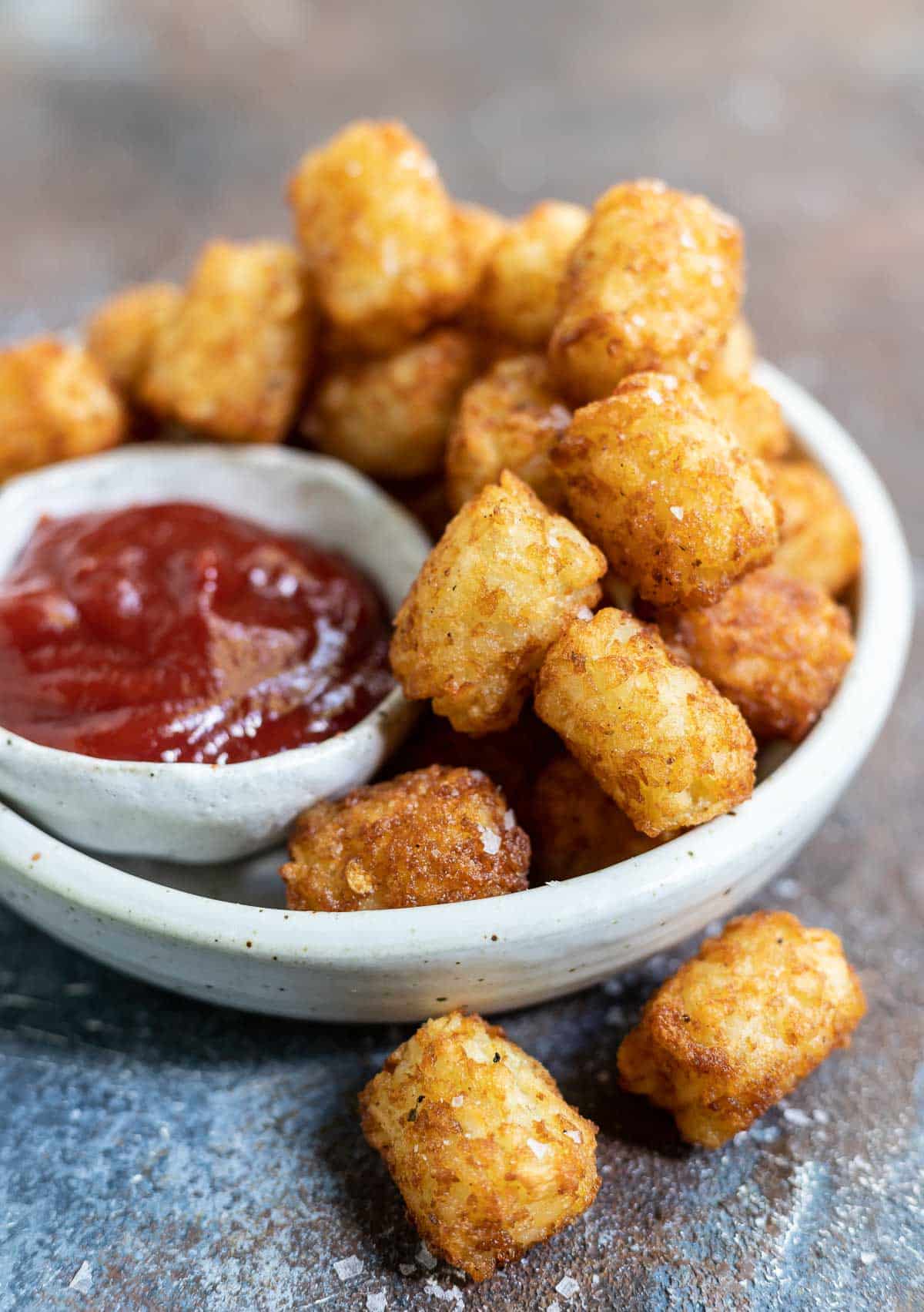 Frozen tater tots in the air fryer