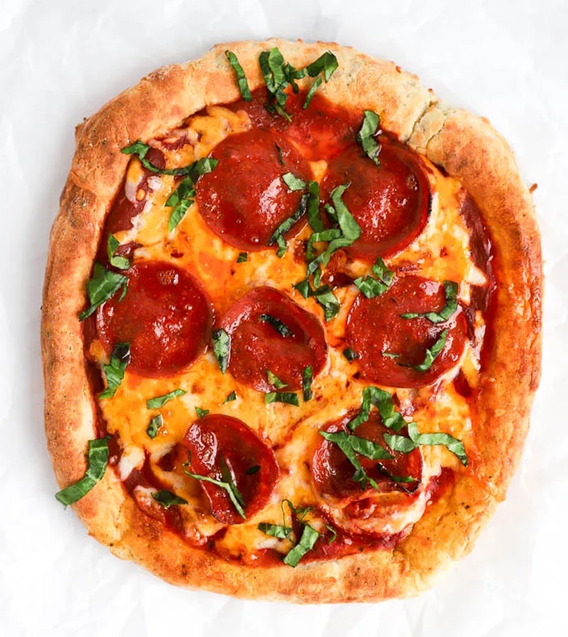 High-protein pizza crust