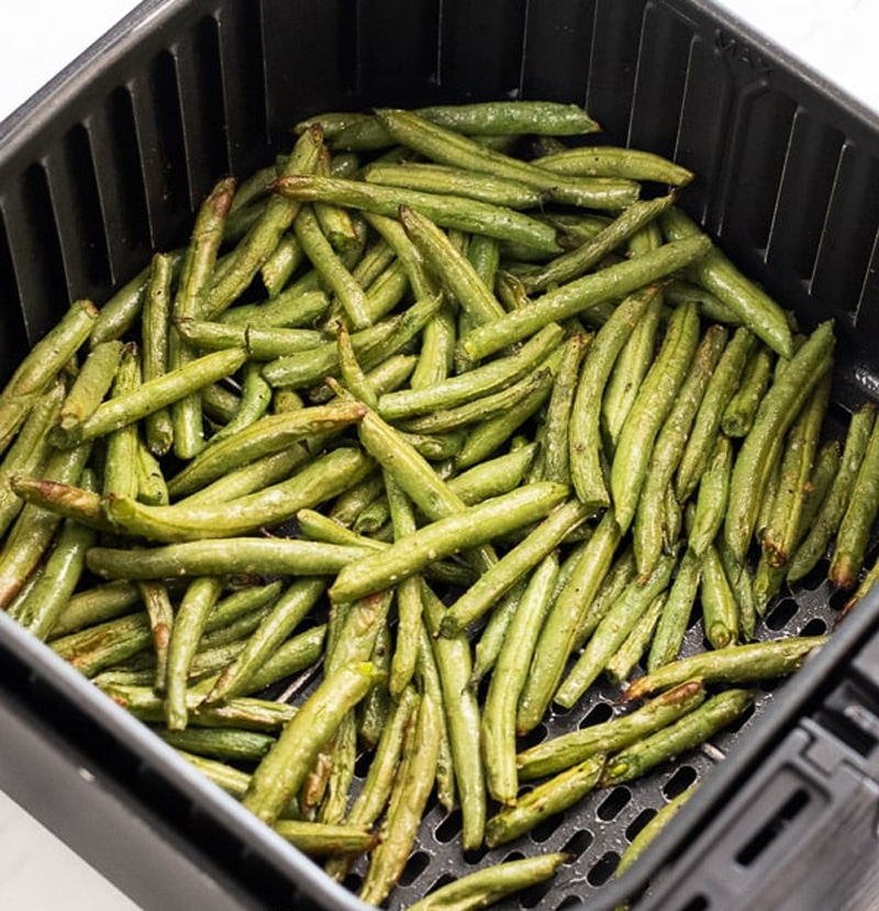 Keto and low carb air fryer green beans