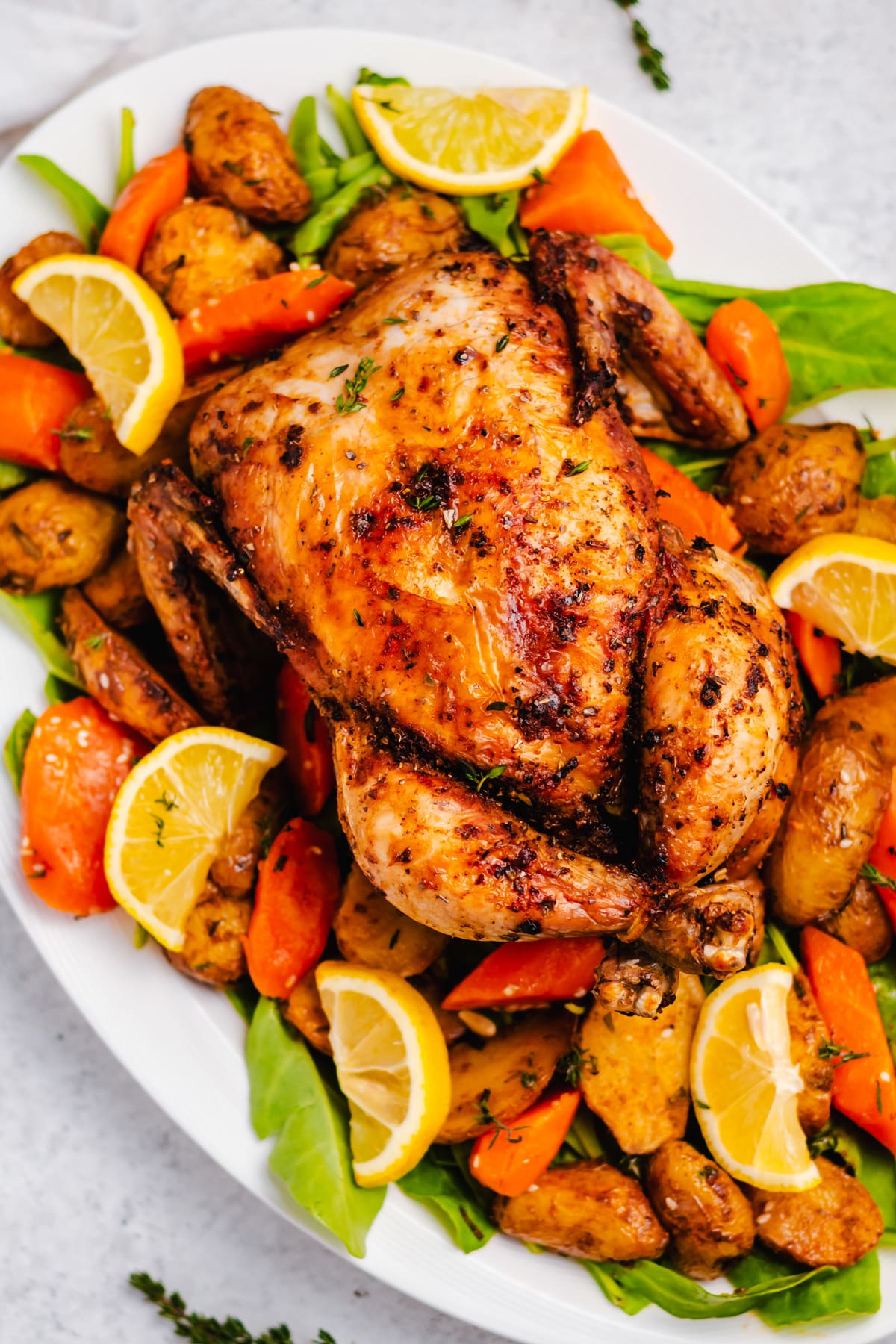 Low carb and gluten free air fryer cornish hen