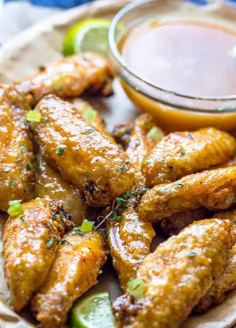 Spicy pineapple chicken wings