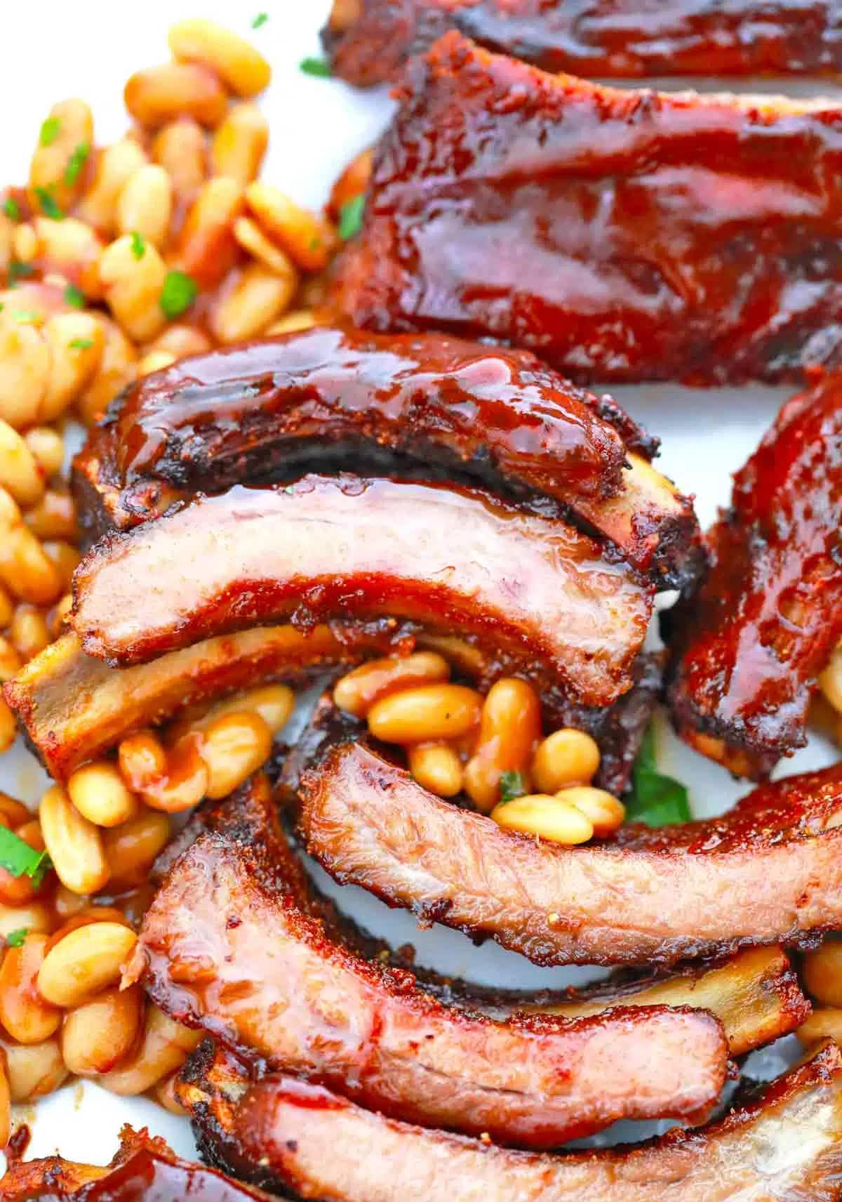 Sweet and savory meals air fryer pork ribs