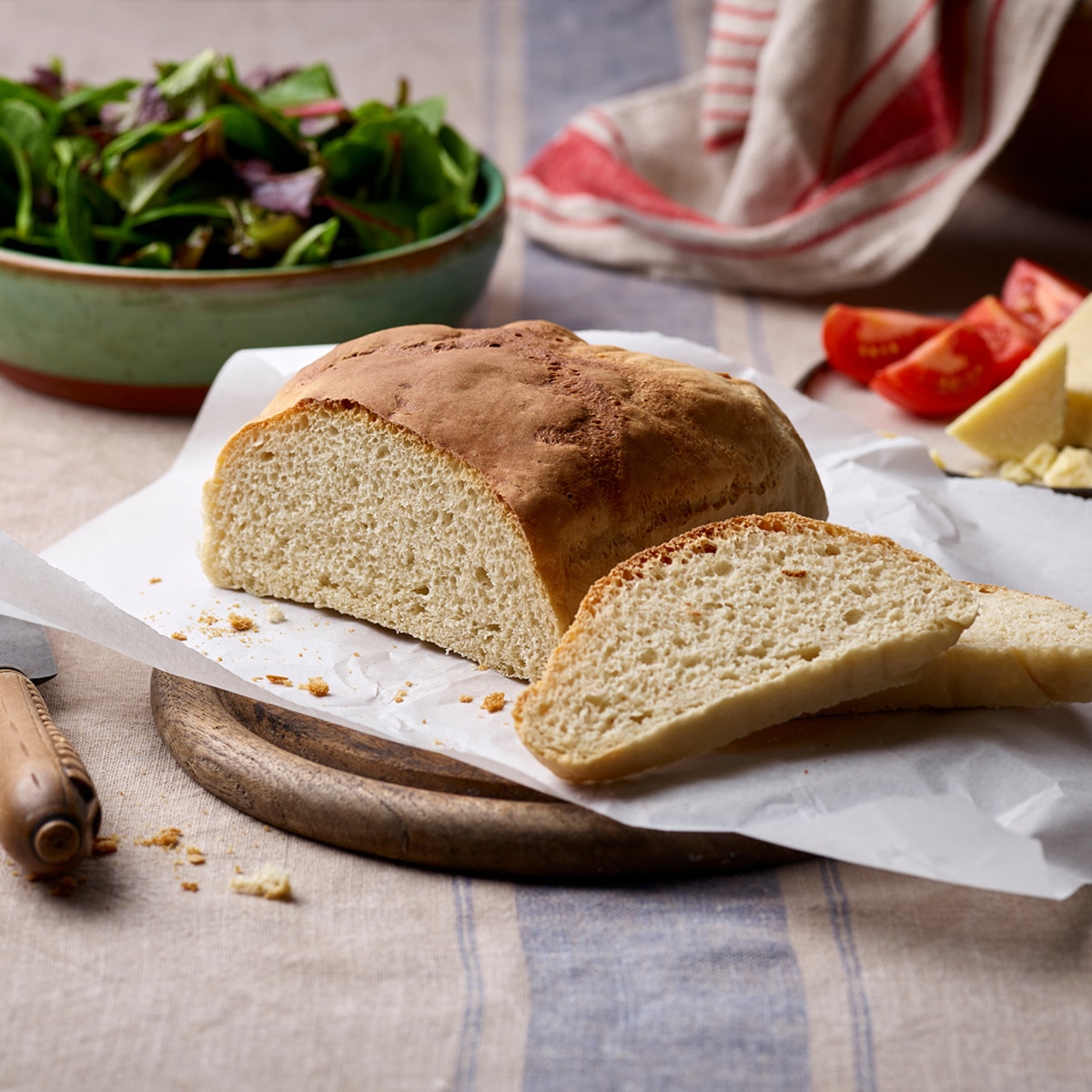 Wholemeal air fryer bread loaf