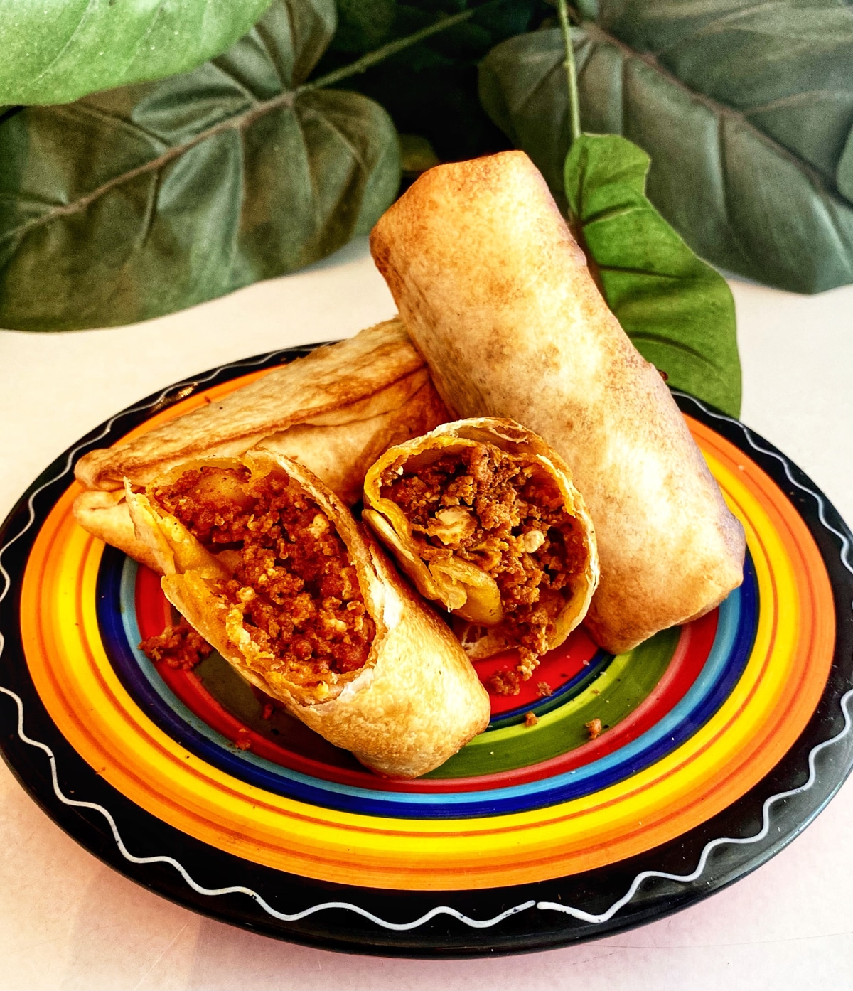 Air fryer mini breakfast burritos