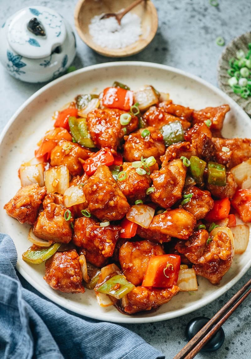 Air fryer sweet and sour chicken